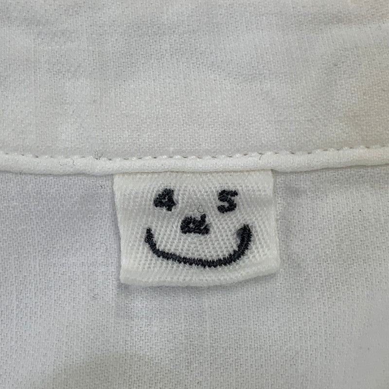 【中古品】【メンズ】 45R フォーティーファイブアール 51130144 ダブルガーゼの908ローファーシャツ トップス 145-260701-kh-19-izu サイズ：2 カラー：ホワイト 万代Net店