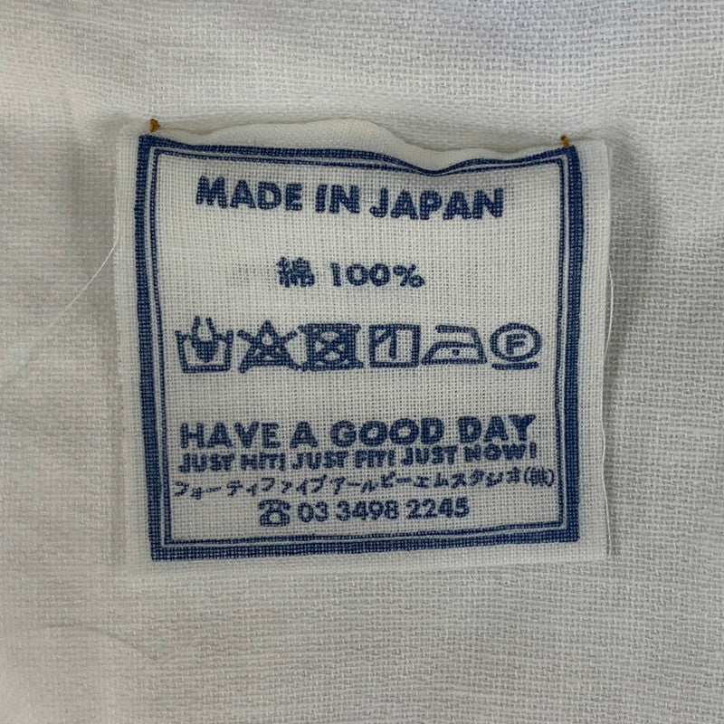 【中古品】【メンズ】 45R フォーティーファイブアール 51130144 ダブルガーゼの908ローファーシャツ トップス 145-260701-kh-19-izu サイズ：2 カラー：ホワイト 万代Net店