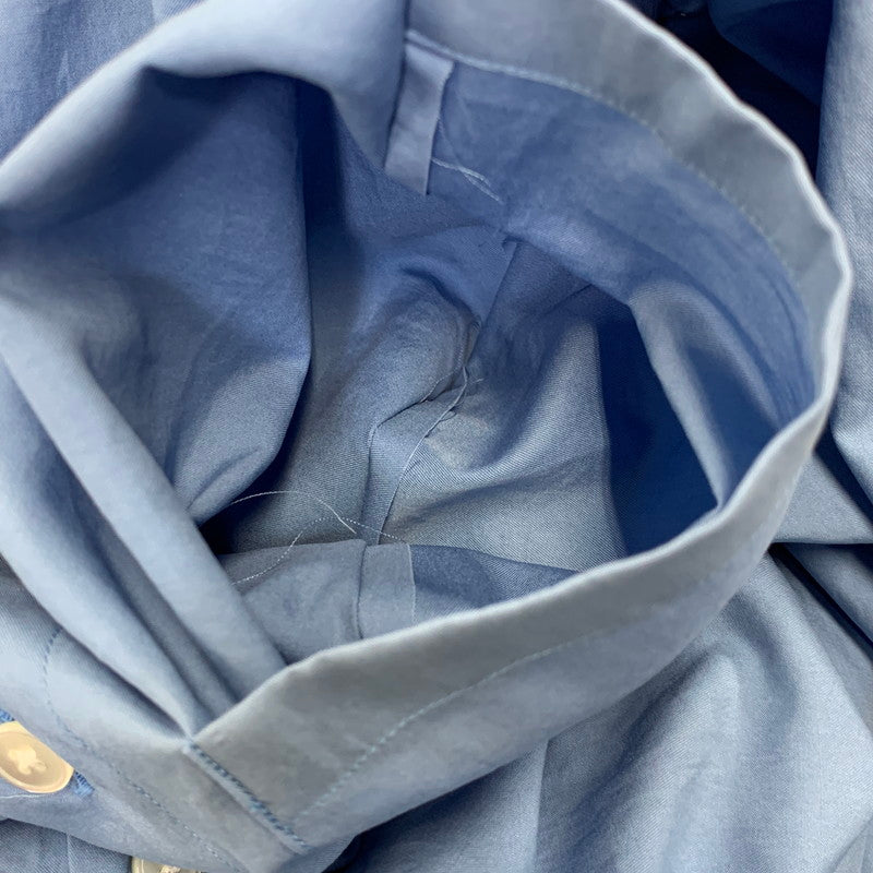 【中古品】【メンズ】 AURALEE オーラリー A25SS03TN WASHED FINX TWILL BIG HALF SLEEVED SHIRT フィンクス ツイル ビッグ ハーフ スリーブ シャツ トップス 140-260701-kh-18-izu サイズ：3 カラー：ブルー 万代Net店