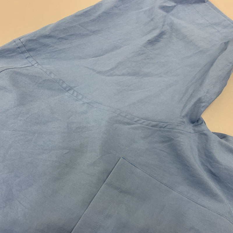 【中古品】【メンズ】 AURALEE オーラリー A25SS03TN WASHED FINX TWILL BIG HALF SLEEVED SHIRT フィンクス ツイル ビッグ ハーフ スリーブ シャツ トップス 140-260701-kh-18-izu サイズ：3 カラー：ブルー 万代Net店