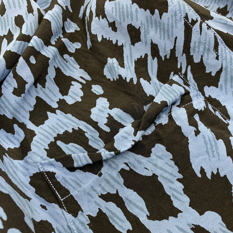 【中古品】【メンズ】 WACKO MARIA ワコマリア LEOPARD HAWAIIAN SS レオパード ハワイアン ショートスリーブ シャツ トップス 142-260701-kh-20-izu サイズ：S カラー：ブルー×ブラック 万代Net店