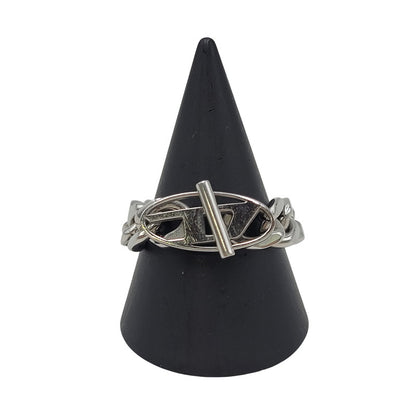 【中古品】【メンズ/レディース】 DIESEL ディーゼル STAINLESS STEEL SOFT CHAIN RING ステンレススチール ソフトチェーンリング 指輪 アクセサリー 192-260708-as-10-izu カラー：シルバー 万代Net店