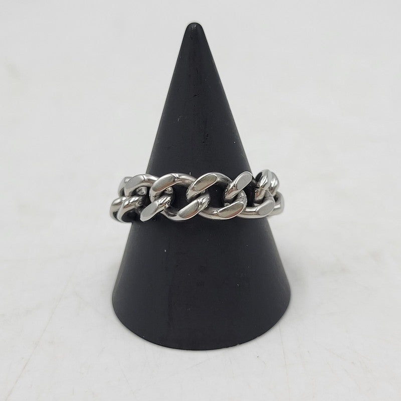 【中古品】【メンズ/レディース】 DIESEL ディーゼル STAINLESS STEEL SOFT CHAIN RING ステンレススチール ソフトチェーンリング 指輪 アクセサリー 192-260708-as-10-izu カラー：シルバー 万代Net店