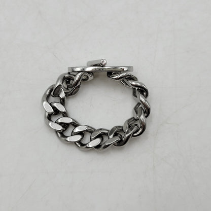 【中古品】【メンズ/レディース】 DIESEL ディーゼル STAINLESS STEEL SOFT CHAIN RING ステンレススチール ソフトチェーンリング 指輪 アクセサリー 192-260708-as-10-izu カラー：シルバー 万代Net店
