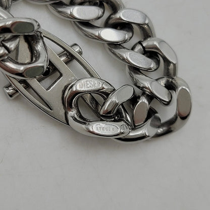 【中古品】【メンズ/レディース】 DIESEL ディーゼル STAINLESS STEEL SOFT CHAIN RING ステンレススチール ソフトチェーンリング 指輪 アクセサリー 192-260708-as-10-izu カラー：シルバー 万代Net店
