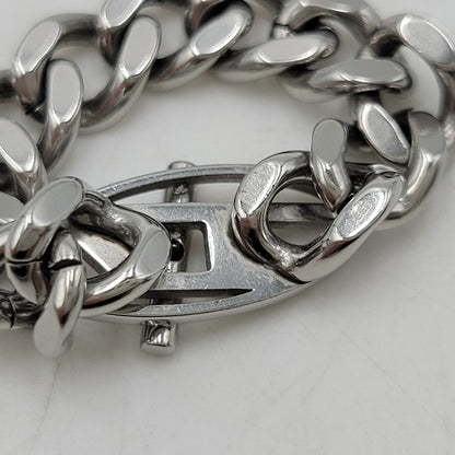 【中古品】【メンズ/レディース】 DIESEL ディーゼル STAINLESS STEEL SOFT CHAIN RING ステンレススチール ソフトチェーンリング 指輪 アクセサリー 192-260708-as-10-izu カラー：シルバー 万代Net店