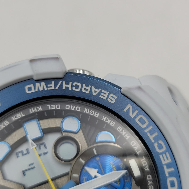 【中古品】【メンズ/レディース】 G-SHOCK ジーショック GN-1000C GULFMASTER ガルフマスター アナデジ 腕時計 時計 196-260702-cs-15-izu サイズ：50.5 × 53.4 × 15.9 mm カラー：ライトグレー系×ブルー 万代Net店