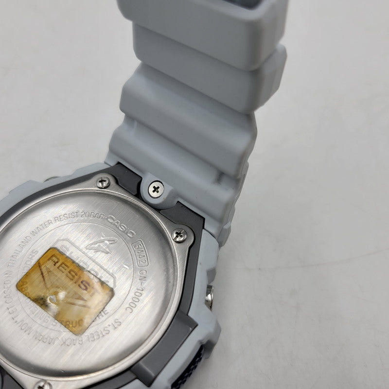 【中古品】【メンズ/レディース】 G-SHOCK ジーショック GN-1000C GULFMASTER ガルフマスター アナデジ 腕時計 時計 196-260702-cs-15-izu サイズ：50.5 × 53.4 × 15.9 mm カラー：ライトグレー系×ブルー 万代Net店