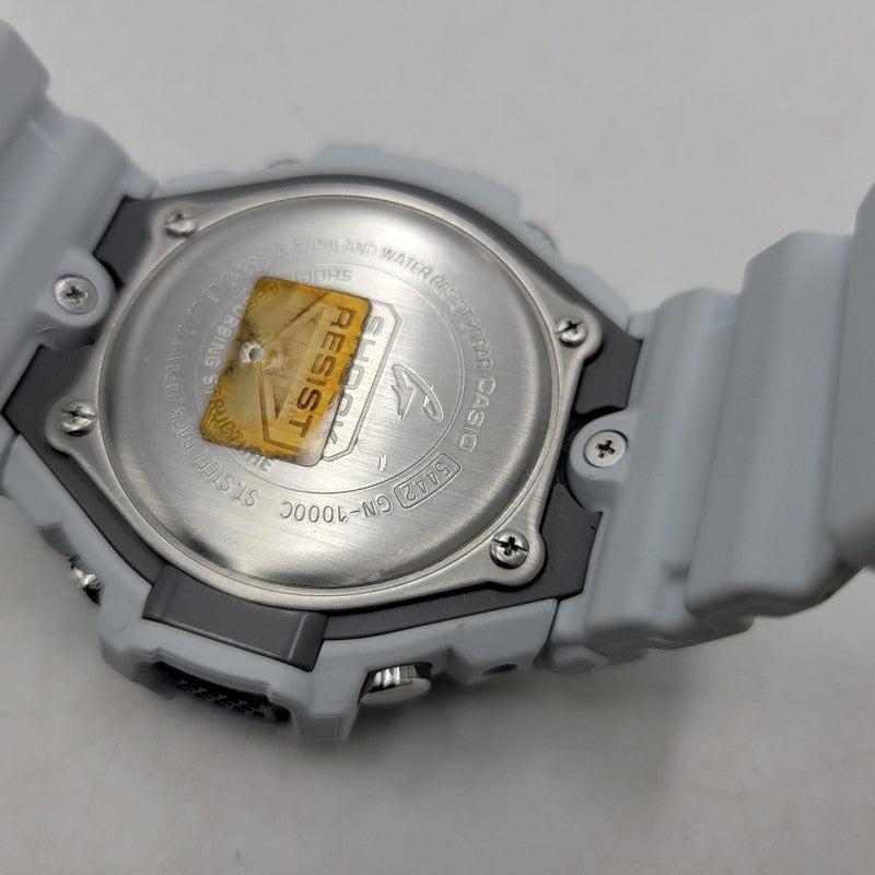 【中古品】【メンズ/レディース】 G-SHOCK ジーショック GN-1000C GULFMASTER ガルフマスター アナデジ 腕時計 時計 196-260702-cs-15-izu サイズ：50.5 × 53.4 × 15.9 mm カラー：ライトグレー系×ブルー 万代Net店