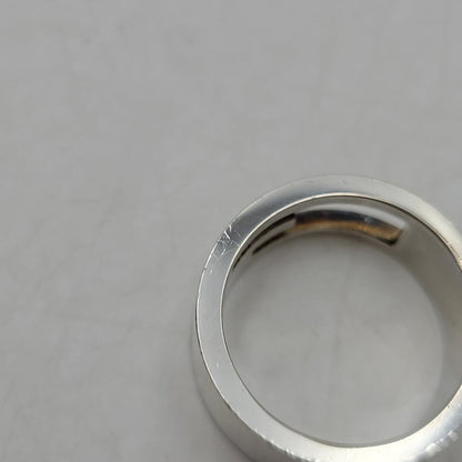 【中古品】【メンズ/レディース】 GUCCI グッチ 925 472 AR ブランデッドG RING ジー リング 指輪 アクセサリー 182-260702-cs-14-izu サイズ：16号 カラー：シルバー 万代Net店