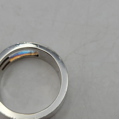 【中古品】【メンズ/レディース】 GUCCI グッチ 925 472 AR ブランデッドG RING ジー リング 指輪 アクセサリー 182-260702-cs-14-izu サイズ：16号 カラー：シルバー 万代Net店