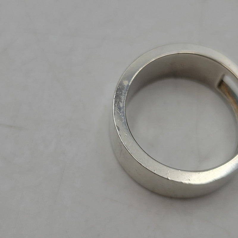 【中古品】【メンズ/レディース】 GUCCI グッチ 925 472 AR ブランデッドG RING ジー リング 指輪 アクセサリー 182-260702-cs-14-izu サイズ：16号 カラー：シルバー 万代Net店
