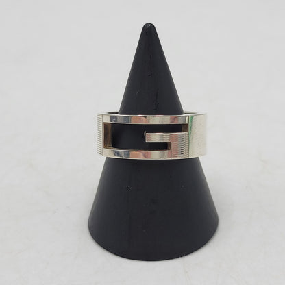 【中古品】【メンズ/レディース】 GUCCI グッチ 925 472 AR ブランデッドG RING ジー リング 指輪 アクセサリー 182-260702-cs-14-izu サイズ：16号 カラー：シルバー 万代Net店