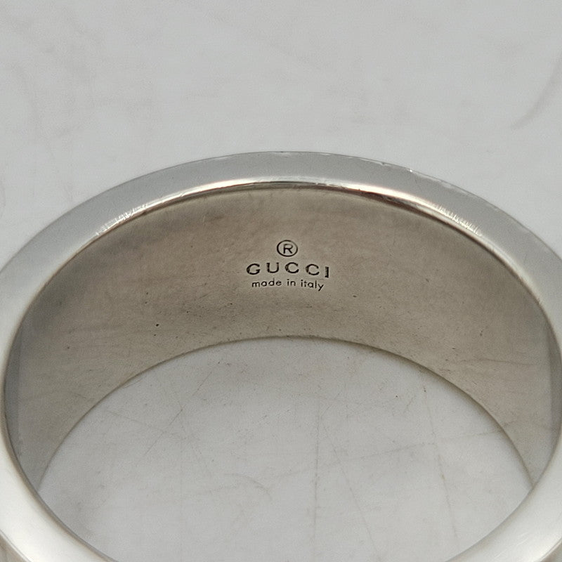 【中古品】【メンズ/レディース】 GUCCI グッチ 925 472 AR ブランデッドG RING ジー リング 指輪 アクセサリー 182-260702-cs-14-izu サイズ：16号 カラー：シルバー 万代Net店