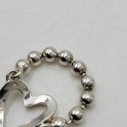 【中古品】【レディース】 GUCCI グッチ 925 1697 AR ハート ボールチェーン リング 指輪 アクセサリー 182-260702-cs-13-izu サイズ：16号 カラー：シルバー 万代Net店
