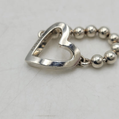 【中古品】【レディース】 GUCCI グッチ 925 1697 AR ハート ボールチェーン リング 指輪 アクセサリー 182-260702-cs-13-izu サイズ：16号 カラー：シルバー 万代Net店