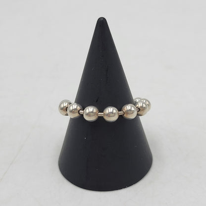 【中古品】【レディース】 GUCCI グッチ 925 1697 AR ハート ボールチェーン リング 指輪 アクセサリー 182-260702-cs-13-izu サイズ：16号 カラー：シルバー 万代Net店
