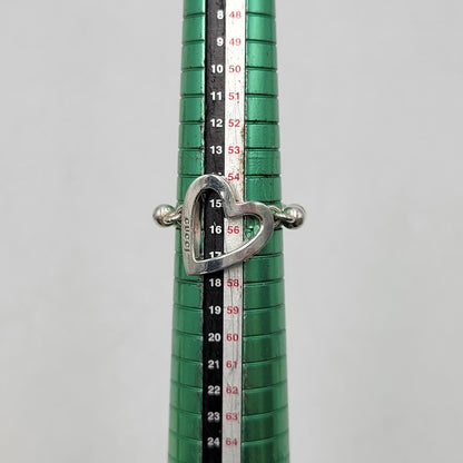 【中古品】【レディース】 GUCCI グッチ 925 1697 AR ハート ボールチェーン リング 指輪 アクセサリー 182-260702-cs-13-izu サイズ：16号 カラー：シルバー 万代Net店