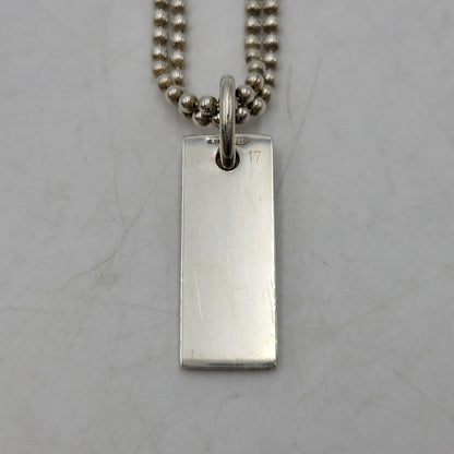 【中古品】【メンズ/レディース】 GUCCI グッチ 925 1897 AR ダブル ボールチェーン プレート ブレスレット アクセサリー 182-260702-cs-12-izu サイズ：17 カラー：シルバー 万代Net店
