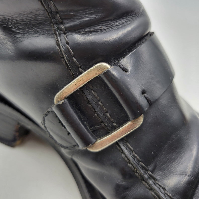【現状渡し品】【メンズ】 COSTUME HOMME コスチューム オム LEATHER ZIP BOOTS レザー ジップ ブーツ シューズ 靴 164-260702-cs-19-izu サイズ：7 カラー：ブラック 万代Net店