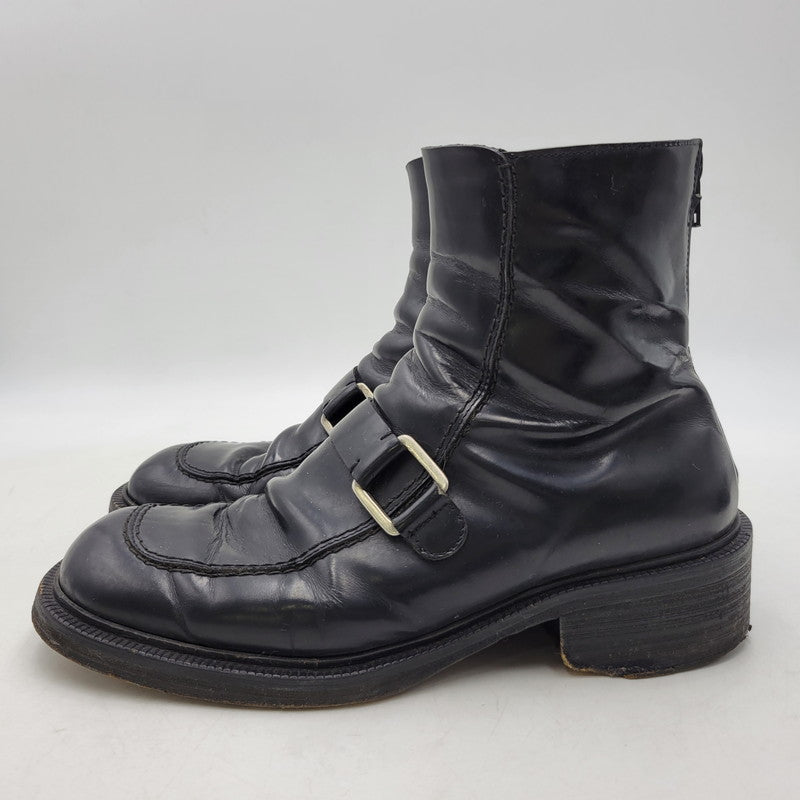 【現状渡し品】【メンズ】 COSTUME HOMME コスチューム オム LEATHER ZIP BOOTS レザー ジップ ブーツ シューズ 靴 164-260702-cs-19-izu サイズ：7 カラー：ブラック 万代Net店
