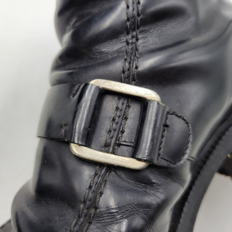 【現状渡し品】【メンズ】 COSTUME HOMME コスチューム オム LEATHER ZIP BOOTS レザー ジップ ブーツ シューズ 靴 164-260702-cs-19-izu サイズ：7 カラー：ブラック 万代Net店