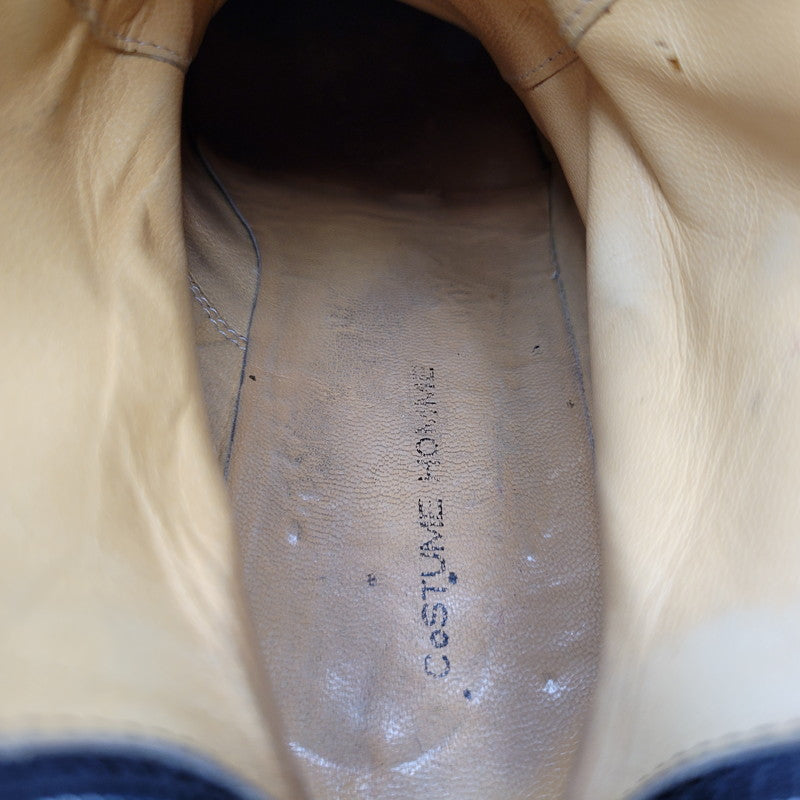 【現状渡し品】【メンズ】 COSTUME HOMME コスチューム オム LEATHER ZIP BOOTS レザー ジップ ブーツ シューズ 靴 164-260702-cs-19-izu サイズ：7 カラー：ブラック 万代Net店