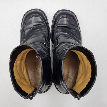 【現状渡し品】【メンズ】 COSTUME HOMME コスチューム オム LEATHER ZIP BOOTS レザー ジップ ブーツ シューズ 靴 164-260702-cs-19-izu サイズ：7 カラー：ブラック 万代Net店