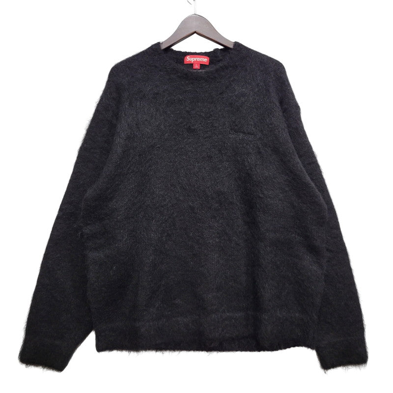 【中古美品】【メンズ】 Supreme シュプリーム BRUSHED MOHAIR SWEATER ブラッシュド モヘア セーター 長袖 149-260702-as-11-izu サイズ：L カラー：ブラック 万代Net店
