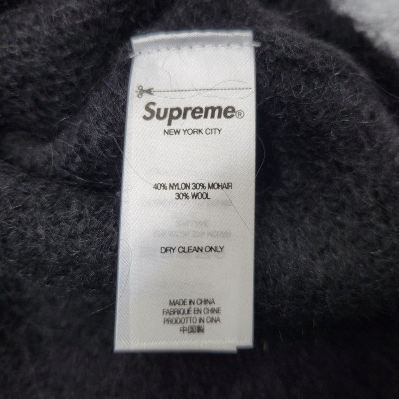 【中古美品】【メンズ】 Supreme シュプリーム BRUSHED MOHAIR SWEATER ブラッシュド モヘア セーター 長袖 149-260702-as-11-izu サイズ：L カラー：ブラック 万代Net店