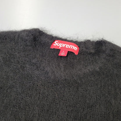 【中古美品】【メンズ】 Supreme シュプリーム BRUSHED MOHAIR SWEATER ブラッシュド モヘア セーター 長袖 149-260702-as-11-izu サイズ：L カラー：ブラック 万代Net店