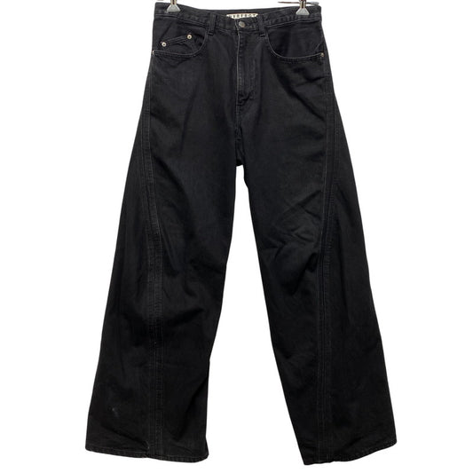 【中古品】【メンズ】 NVRFRGT ネヴァーフォーゲット NF241P08A 3D TWISTED WIDE LEG JEANS ツイステッド ワイドレッグ ジーンズ パンツ ボトムス 151-260703-kh-03-izu サイズ：2 カラー：ブラック 万代Net店