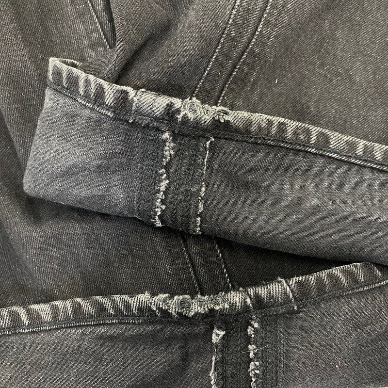 【中古品】【メンズ】 NVRFRGT ネヴァーフォーゲット NF241P08A 3D TWISTED WIDE LEG JEANS ツイステッド ワイドレッグ ジーンズ パンツ ボトムス 151-260703-kh-03-izu サイズ：2 カラー：ブラック 万代Net店