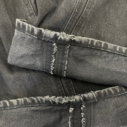 【中古品】【メンズ】 NVRFRGT ネヴァーフォーゲット NF241P08A 3D TWISTED WIDE LEG JEANS ツイステッド ワイドレッグ ジーンズ パンツ ボトムス 151-260703-kh-03-izu サイズ：2 カラー：ブラック 万代Net店