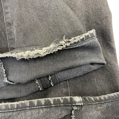 【中古品】【メンズ】 NVRFRGT ネヴァーフォーゲット NF241P08A 3D TWISTED WIDE LEG JEANS ツイステッド ワイドレッグ ジーンズ パンツ ボトムス 151-260703-kh-03-izu サイズ：2 カラー：ブラック 万代Net店