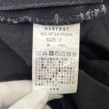 【中古品】【メンズ】 NVRFRGT ネヴァーフォーゲット NF241P08A 3D TWISTED WIDE LEG JEANS ツイステッド ワイドレッグ ジーンズ パンツ ボトムス 151-260703-kh-03-izu サイズ：2 カラー：ブラック 万代Net店