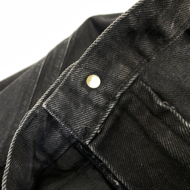 【中古品】【メンズ】 NVRFRGT ネヴァーフォーゲット NF241P08A 3D TWISTED WIDE LEG JEANS ツイステッド ワイドレッグ ジーンズ パンツ ボトムス 151-260703-kh-03-izu サイズ：2 カラー：ブラック 万代Net店