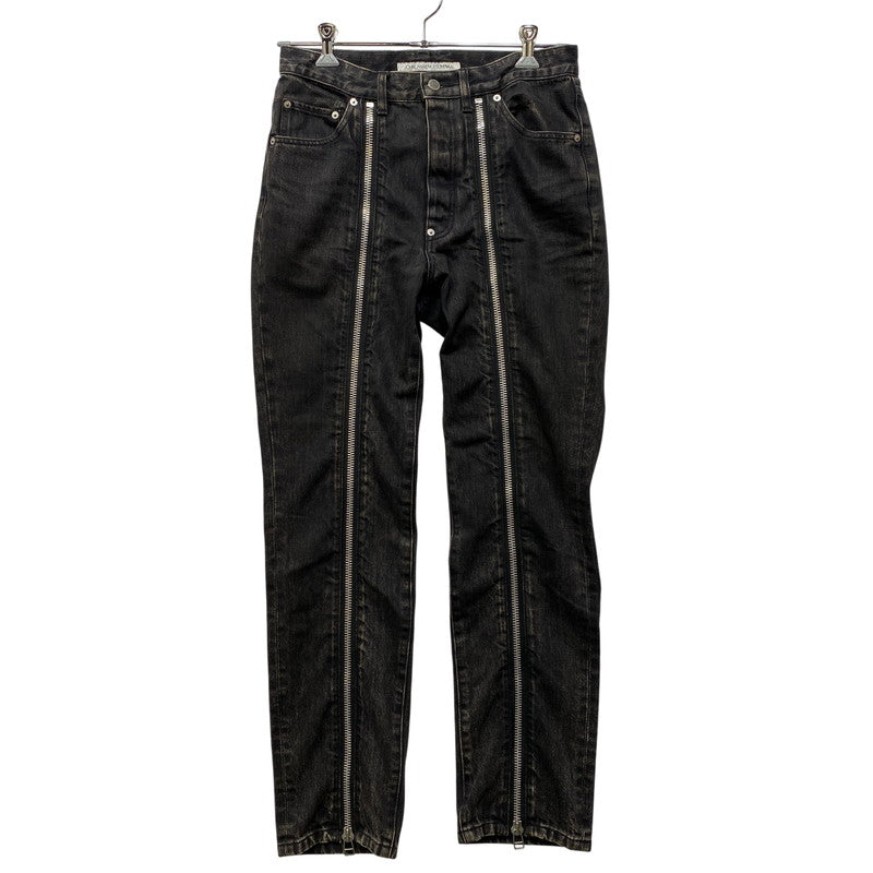 【中古品】【メンズ】 JOHN LAWRENCE SULLIVAN ジョンローレンスサリバン 2A008-0320-15 BLEACHED DENIM ZIPPED PANTS ブリーチ デニム ジップ パンツ ボトムス 151-260703-kh-02-izu サイズ：46 カラー：ブラック 万代Net店