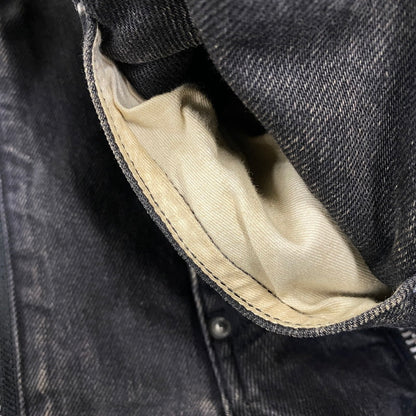 【中古品】【メンズ】 JOHN LAWRENCE SULLIVAN ジョンローレンスサリバン 2A008-0320-15 BLEACHED DENIM ZIPPED PANTS ブリーチ デニム ジップ パンツ ボトムス 151-260703-kh-02-izu サイズ：46 カラー：ブラック 万代Net店