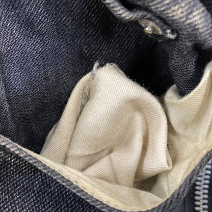 【中古品】【メンズ】 JOHN LAWRENCE SULLIVAN ジョンローレンスサリバン 2A008-0320-15 BLEACHED DENIM ZIPPED PANTS ブリーチ デニム ジップ パンツ ボトムス 151-260703-kh-02-izu サイズ：46 カラー：ブラック 万代Net店