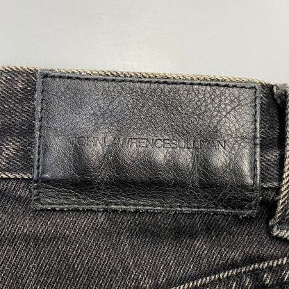 【中古品】【メンズ】 JOHN LAWRENCE SULLIVAN ジョンローレンスサリバン 2A008-0320-15 BLEACHED DENIM ZIPPED PANTS ブリーチ デニム ジップ パンツ ボトムス 151-260703-kh-02-izu サイズ：46 カラー：ブラック 万代Net店