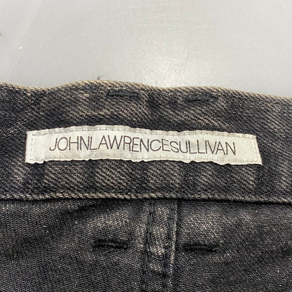 【中古品】【メンズ】 JOHN LAWRENCE SULLIVAN ジョンローレンスサリバン 2A008-0320-15 BLEACHED DENIM ZIPPED PANTS ブリーチ デニム ジップ パンツ ボトムス 151-260703-kh-02-izu サイズ：46 カラー：ブラック 万代Net店
