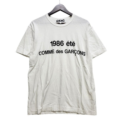 【中古品】【メンズ】 COMME des GARCONS コムデギャルソン 1986 COMME DES GARCONS T-SHIRT SZ-T028 AD2024 Tシャツ 半袖 140-260702-as-13-izu サイズ：L カラー：ホワイト 万代Net店