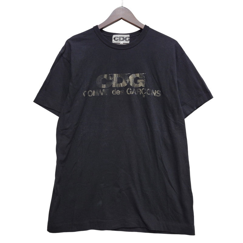 【中古品】【メンズ】 COMME des GARCONS コムデギャルソン CDG T-SHIRT MONOCHROME SZ-T046 AD2023 Tシャツ モノクローム 半袖 140-260702-as-14-izu サイズ：XL カラー：ブラック 万代Net店