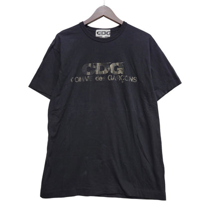 【中古品】【メンズ】 COMME des GARCONS コムデギャルソン CDG T-SHIRT MONOCHROME SZ-T046 AD2023 Tシャツ モノクローム 半袖 140-260702-as-14-izu サイズ：XL カラー：ブラック 万代Net店