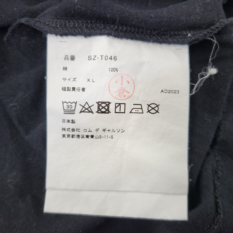 【中古品】【メンズ】 COMME des GARCONS コムデギャルソン CDG T-SHIRT MONOCHROME SZ-T046 AD2023 Tシャツ モノクローム 半袖 140-260702-as-14-izu サイズ：XL カラー：ブラック 万代Net店