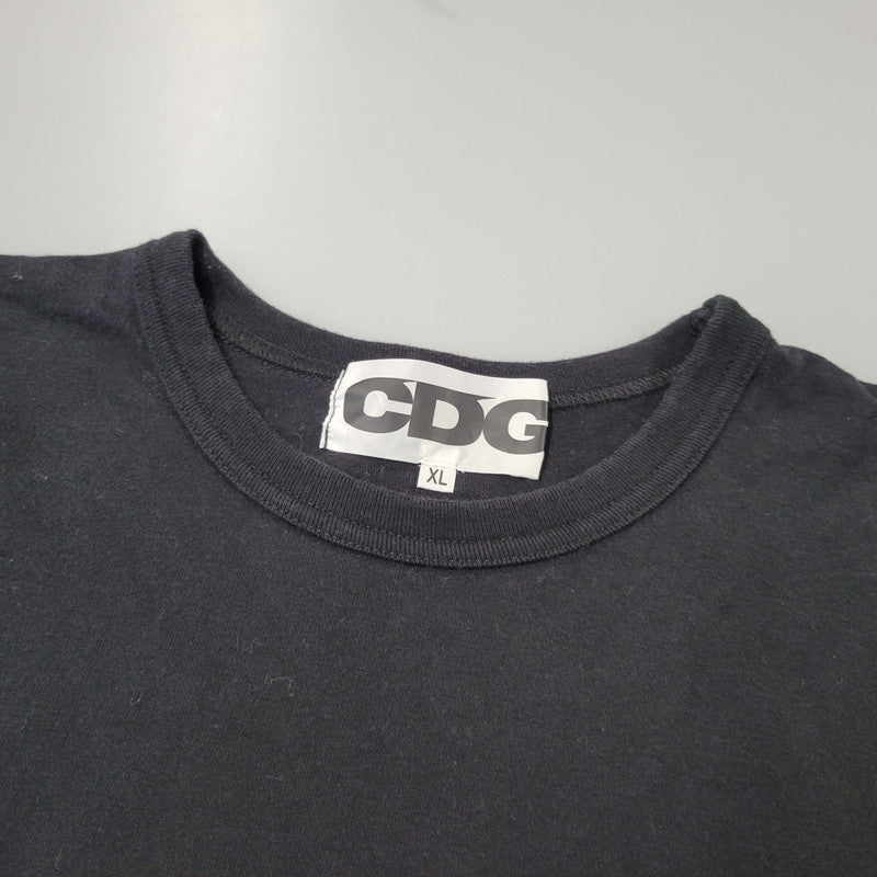 【中古品】【メンズ】 COMME des GARCONS コムデギャルソン CDG T-SHIRT MONOCHROME SZ-T046 AD2023 Tシャツ モノクローム 半袖 140-260702-as-14-izu サイズ：XL カラー：ブラック 万代Net店