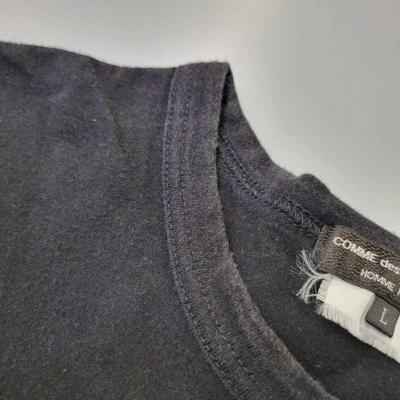 【中古品】【メンズ】 COMME des GARCONS HOMME PLUS コムデギャルソンオムプリュス WEAR YOUR FREEDOM CROSS S/S TEE PE-T066 AD2018 クロス Tシャツ 半袖 140-260702-as-15-izu サイズ：L カラー：ブラック 万代Net店