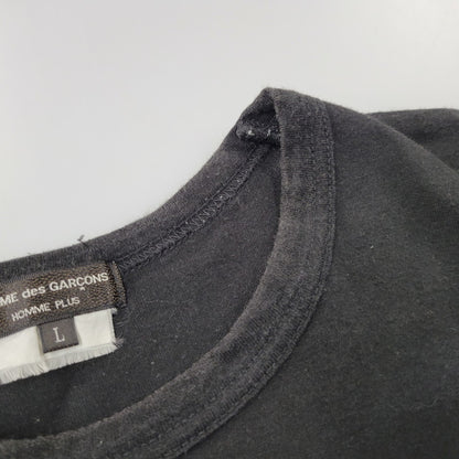 【中古品】【メンズ】 COMME des GARCONS HOMME PLUS コムデギャルソンオムプリュス WEAR YOUR FREEDOM CROSS S/S TEE PE-T066 AD2018 クロス Tシャツ 半袖 140-260702-as-15-izu サイズ：L カラー：ブラック 万代Net店