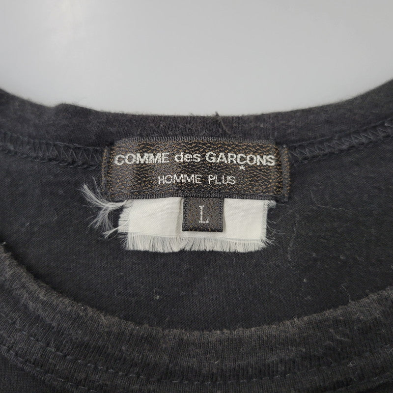 【中古品】【メンズ】 COMME des GARCONS HOMME PLUS コムデギャルソンオムプリュス WEAR YOUR FREEDOM CROSS S/S TEE PE-T066 AD2018 クロス Tシャツ 半袖 140-260702-as-15-izu サイズ：L カラー：ブラック 万代Net店
